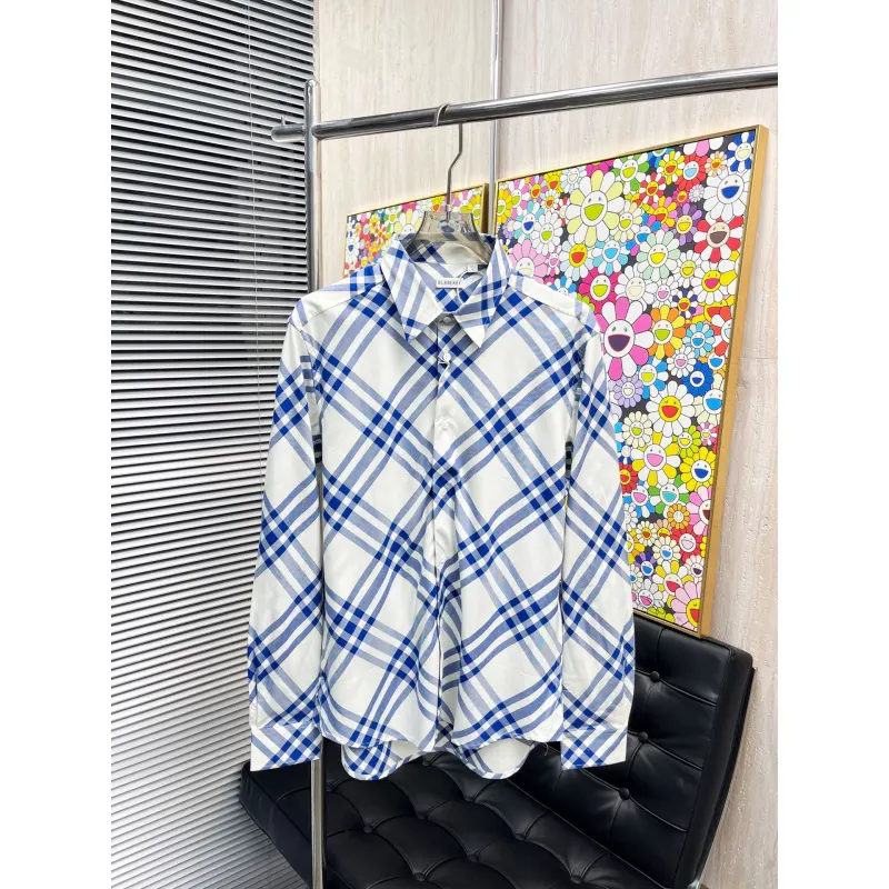 Burberry Shirts for Mens Burberry Long-Sleeved Shirts #A58482