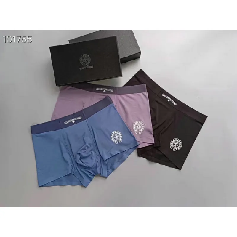 Chrome Hearts Underwears for Men Soft skin-friendly light and breathable (3PCS) #A37477