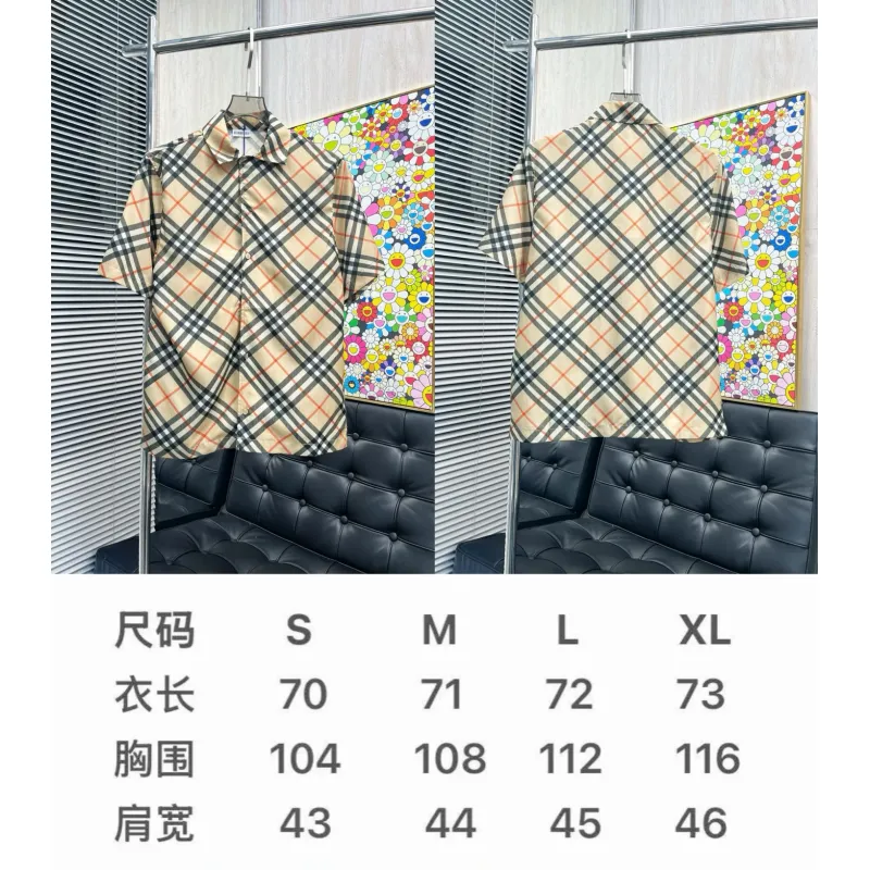Burberry Shirts for Burberry AAA+ Shorts-Sleeved Shirts for men #A53180