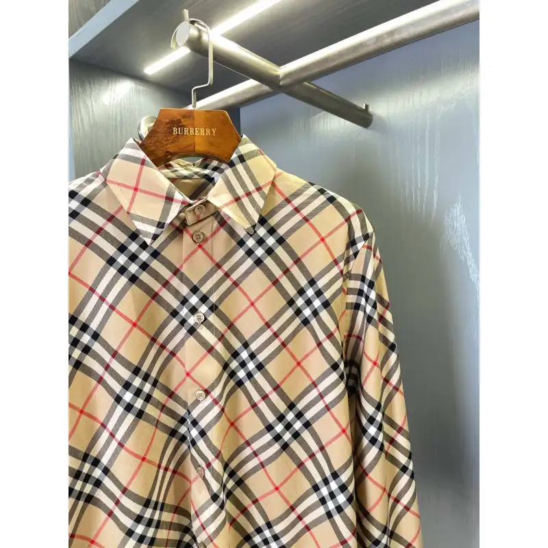 Burberry Shirts for Burberry Mens AAA+ Burberry Long-Sleeved Shirts #A58525