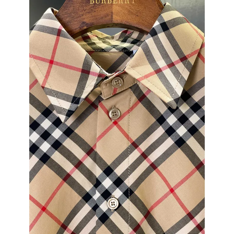 Burberry Shirts for Burberry Mens AAA+ Burberry Long-Sleeved Shirts #A58525