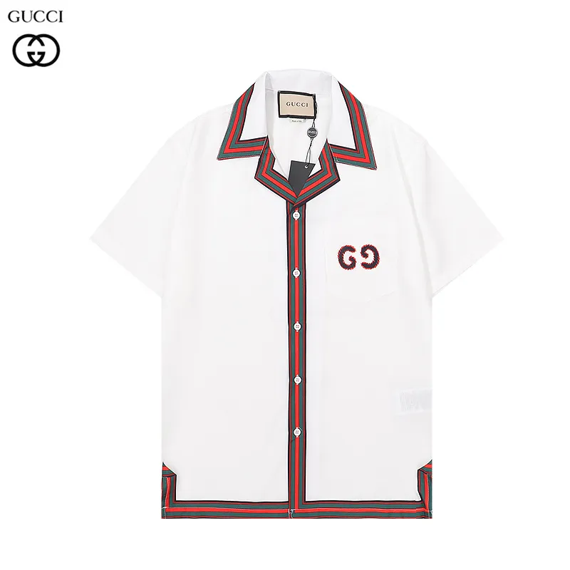 Gucci shirts for Gucci short-sleeved shirts for men #999925885 Gucci shirts for Gucci short-sleeved shirts for men #999925885