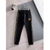 Loewe Inspired Black Tracksuit Set with Gold Accents #A54388