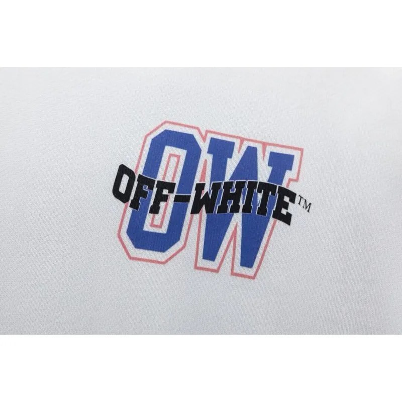 Off - White Black Hoodie With Colorful Embroidered Logo for Streetwear Fans #A54451