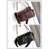 Prada Cahier Messenger Bag (2 Colors) – Burgundy/Black Leather with Gold-Tone Triangle Logo & Buckle Hardware #A59179