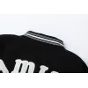 AMIRI Black And White Varsity Jacket With Hollywood Embroidered Logo For Trendy Streetwear #A54285