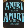 AMIRI Black Hoodie With Glittery Blue Back Logo And Brand Details #A54287 AMIRI Black Hoodie With Glittery Blue Back Logo And Brand Details #A54287