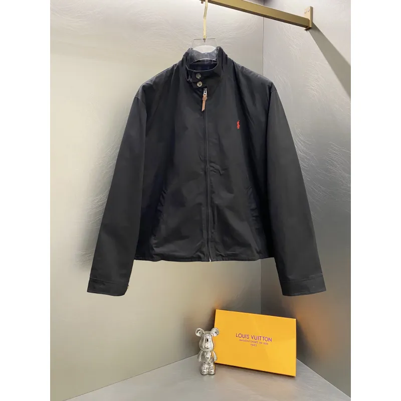 Ralph Lauren Harrington Jacket with lapel zip-up design and windproof construction for Men and Women #A58792 Ralph Lauren Harrington Jacket with lapel zip-up design and windproof construction for Men and Women #A58792
