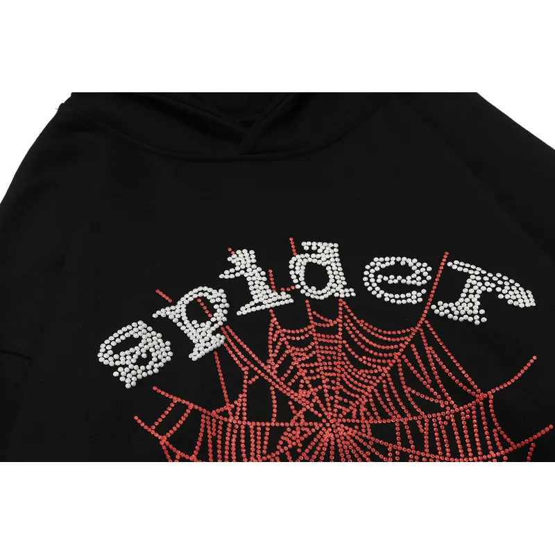 Sp5der Hoodies for MEN Black #A50435 Sp5der Hoodies for MEN Black #A50435