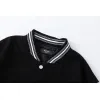 AMIRI Black And White Varsity Jacket With Hollywood Embroidered Logo For Trendy Streetwear #A54285
