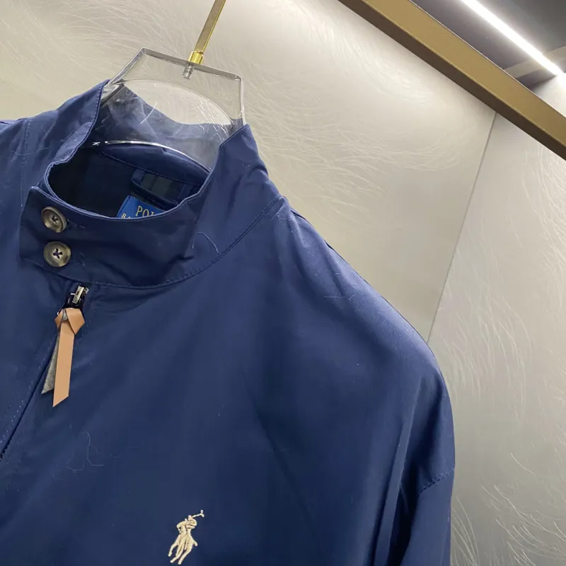 Ralph Lauren Harrington Jacket with lapel zip-up design and windproof construction for Men and Women #A58792 Ralph Lauren Harrington Jacket with lapel zip-up design and windproof construction for Men and Women #A58792
