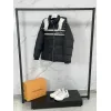 Gucci Black Puffer Jacket With White Stripes Unisex Style #A54548 Gucci Black Puffer Jacket With White Stripes Unisex Style #A54548