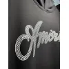 AMIRI Black Hoodie With Signature Script Logo For Timeless Streetwear Style #A54290