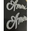 AMIRI Black Hoodie With Signature Script Logo For Timeless Streetwear Style #A54290