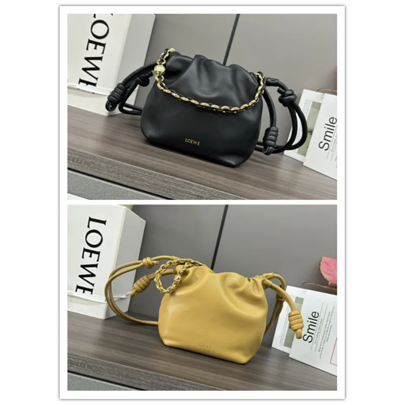 Loewe Flamenco Purse Napa Leather Bucket Bag 23×17×5.5cm #A65008
