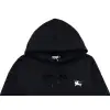 Burberry Black Hoodie With Iconic Equestrian Knight Logo And Classic Hooded Silhouette #A54430