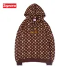 Supreme LV Hoodies for Men Women in Red coffee #99117748 Supreme LV Hoodies for Men Women in Red coffee #99117748