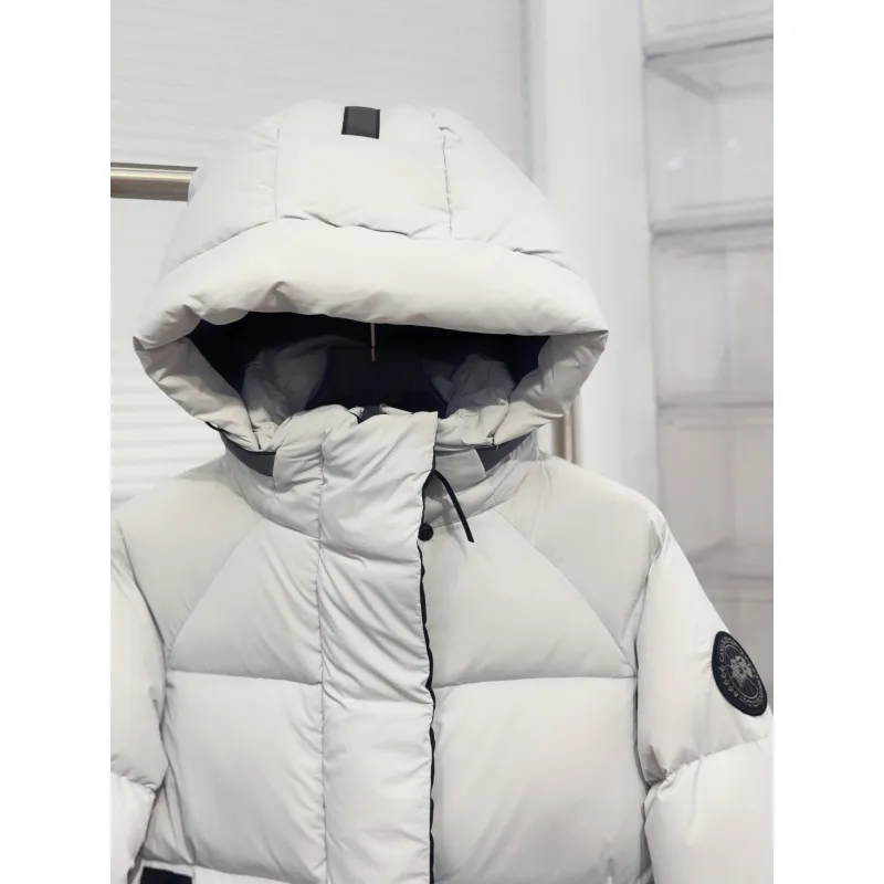 Ca*Goose Hooded Down Jacket Lightweight Quilted Design with Contrast Accents Luxury Winter Insulated Outerwear for Men/Women #A57867