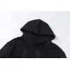 AMIRI Black Hoodie With Subtle Logo And Vintage Washed Finish #A54433