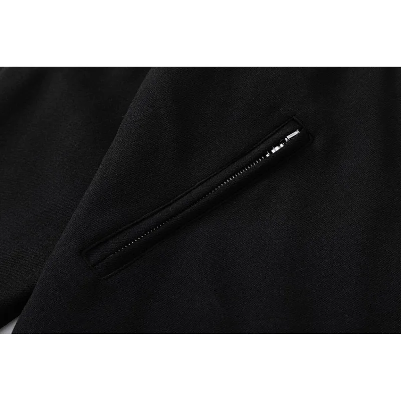 AMIRI Black Varsity Jacket With Intricate Embroidered Logos And Musical Note Accents #A54284