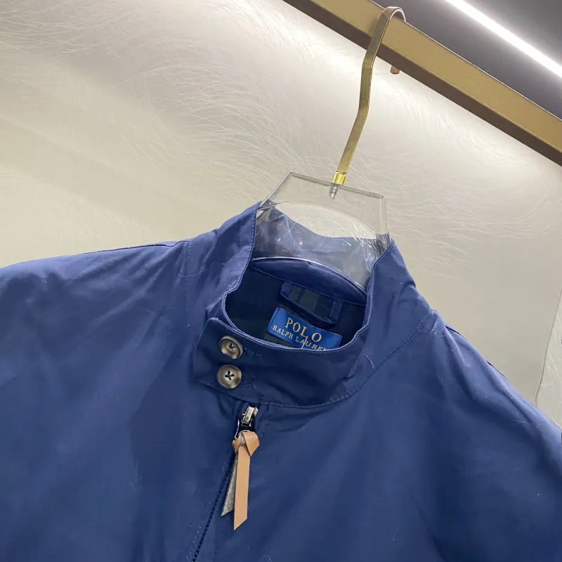 Ralph Lauren Harrington Jacket with lapel zip-up design and windproof construction for Men and Women #A58792 Ralph Lauren Harrington Jacket with lapel zip-up design and windproof construction for Men and Women #A58792