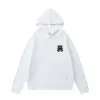 White/Black/Red AMIRI Hoodie With Bold Back Logo For Stylish Casual Outfits #A54407