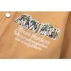 Black AMIRI Bomber Jacket With Angel And Garden Embroidery For Fashion Fans #A54406