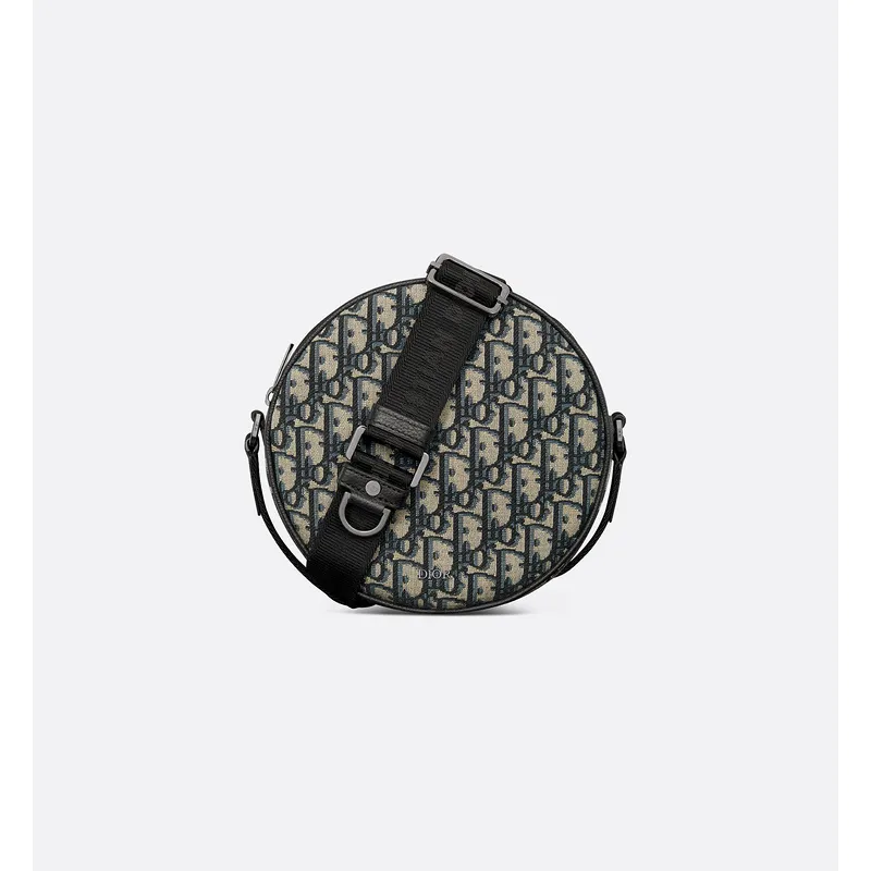 D-ior Round Bag With Iconic Oblique Pattern And Adjustable Strap For Fashion Lovers size:20×20×7cm #A54114 D-ior Round Bag With Iconic Oblique Pattern And Adjustable Strap For Fashion Lovers size:20×20×7cm #A54114