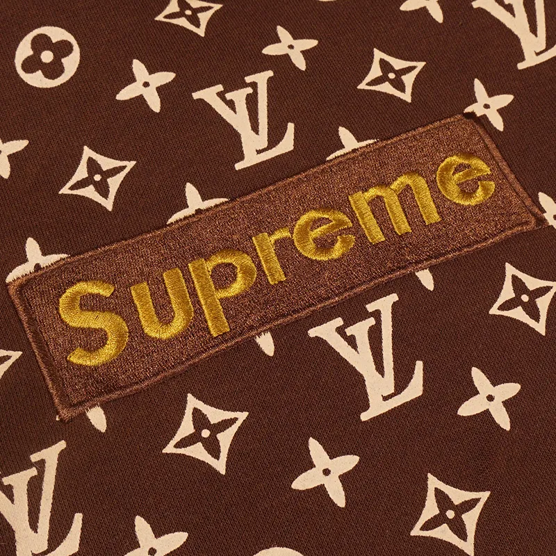 Supreme LV Hoodies for Men Women in Red coffee #99117748 Supreme LV Hoodies for Men Women in Red coffee #99117748