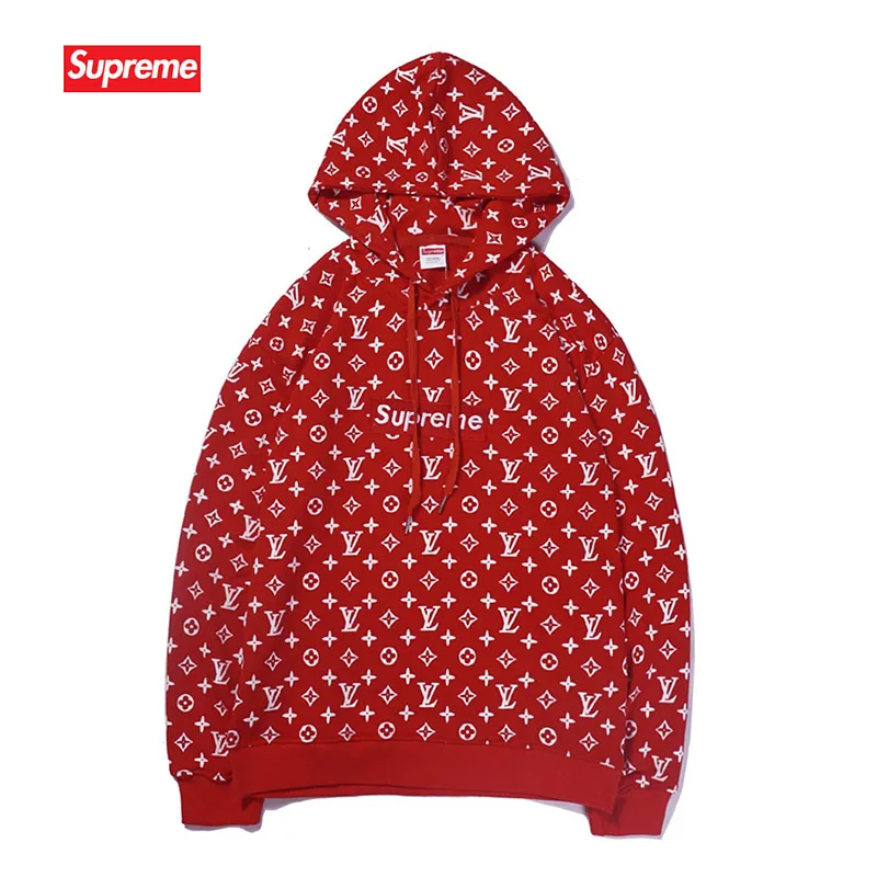 Supreme LV Hoodies for Men Women in Red coffee #99117748 Supreme LV Hoodies for Men Women in Red coffee #99117748