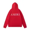 White/Black/Red AMIRI Hoodie With Bold Back Logo For Stylish Casual Outfits #A54407