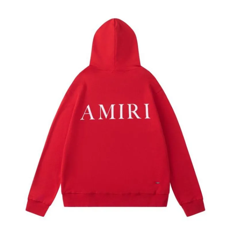 White/Black/Red AMIRI Hoodie With Bold Back Logo For Stylish Casual Outfits #A54407
