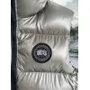 Ca*Goose Black logo Cypress Puffer Series Fitted Solid Color Glossy High Neck Sleeveless Windproof Down Jacket #A57853 Ca*Goose Black logo Cypress Puffer Series Fitted Solid Color Glossy High Neck Sleeveless Windproof Down Jacket #A57853
