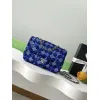 Chanel Blue Sequin - Embellished Flap Bag With Signature CC Logo size:14×21×8cm #A53500 Chanel Blue Sequin - Embellished Flap Bag With Signature CC Logo size:14×21×8cm #A53500