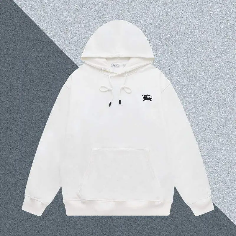 Burberry Black Hoodie With Iconic Equestrian Knight Logo And Classic Hooded Silhouette #A54430