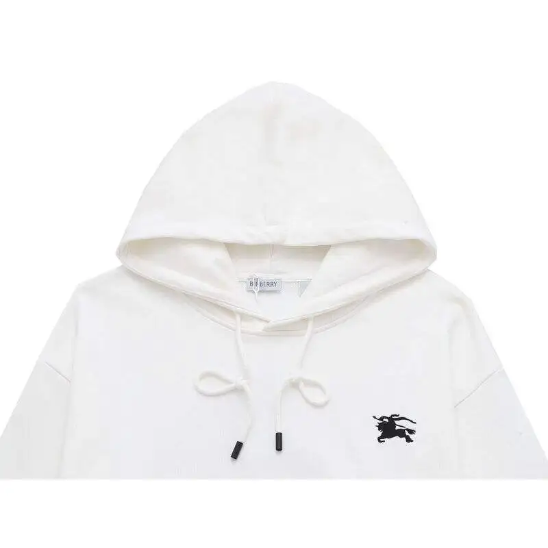 Burberry Black Hoodie With Iconic Equestrian Knight Logo And Classic Hooded Silhouette #A54430