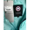 Ca*Goose Black logo Cypress Puffer Series Fitted Solid Color Glossy High Neck Sleeveless Windproof Down Jacket #A57852