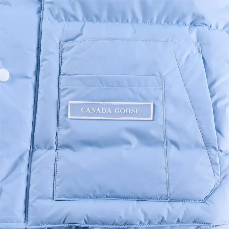 Sale Ca*Goose White Label Glacier Down Vest  Luxury Lightweight Insulated Outerwear #A57863