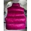Ca*Goose Black logo Cypress Puffer Series Fitted Solid Color Glossy High Neck Sleeveless Windproof Down Jacket #A57848
