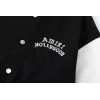 AMIRI Black And White Varsity Jacket With Hollywood Embroidered Logo For Trendy Streetwear #A54285