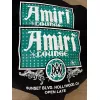 AMIRI Black Hoodie With Retro Lounge Graphic And Hollywood CA Details #A54288