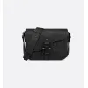 Black D-ior Messenger Bag With Embossed Patterns For Fashion Forward Looks size:23×18×6cm #A54116