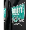 AMIRI Black Hoodie With Retro Lounge Graphic And Hollywood CA Details #A54288