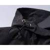 Fendi Mens Hooded Windbreaker Jacket with Embroidered Logo #A54234
