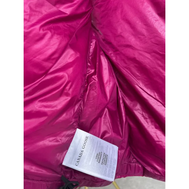 Ca*Goose Black logo Cypress Puffer Series Fitted Solid Color Glossy High Neck Sleeveless Windproof Down Jacket #A57848