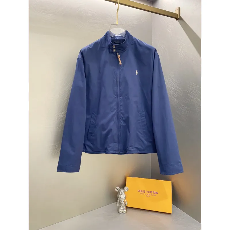 Ralph Lauren Harrington Jacket with lapel zip-up design and windproof construction for Men and Women #A58792 Ralph Lauren Harrington Jacket with lapel zip-up design and windproof construction for Men and Women #A58792