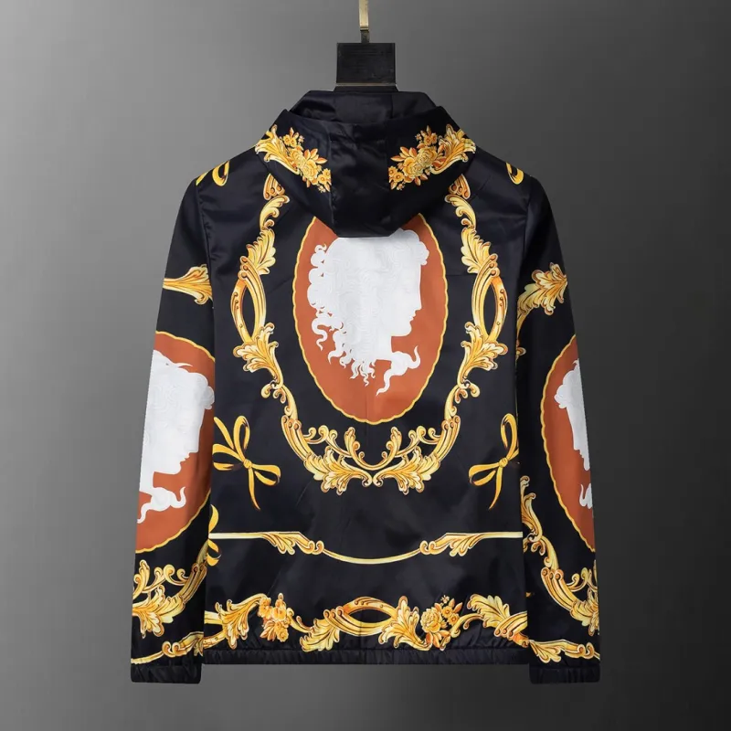 Versace Mens Baroque  Printed Hooded Jacket #A54237