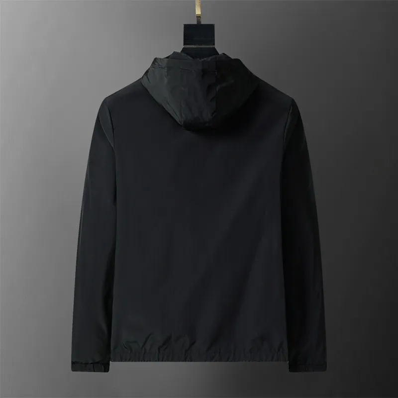 Fendi Mens Hooded Windbreaker Jacket with Embroidered Logo #A54234