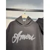 AMIRI Black Hoodie With Signature Script Logo For Timeless Streetwear Style #A54290