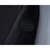 Burberry Mens Black Hooded Windbreaker Jacket with Brand Emblem #A54306
